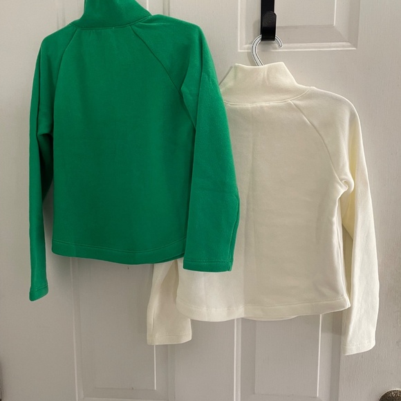 NEW Bundle of two J Crew Crewcuts button neck sweatshirts fleece - Picture 3 of 13